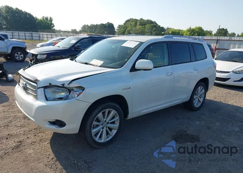 2008 Toyota Highlander Hybrid из США, поврежденный, VIN JTEEW41A282023150